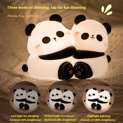 Hugging Pandas Night Light